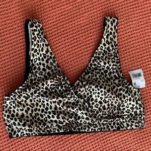 Motherhood Maternity Nursing Sleep Bra Leopard Size M NWT